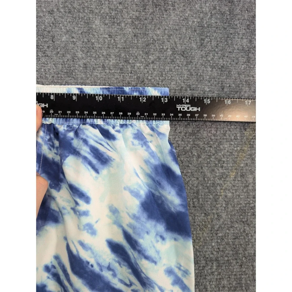 Abercrombie & Fitch Tie Dye Blue Swim Trunks Shorts Mens Size S Beachwear Pool